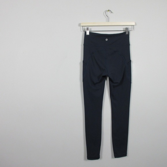 Lululemon Invigorate High-Rise Tight 25" Women 4 Blue Yoga Training Fitness 216 - Picture 2 of 10